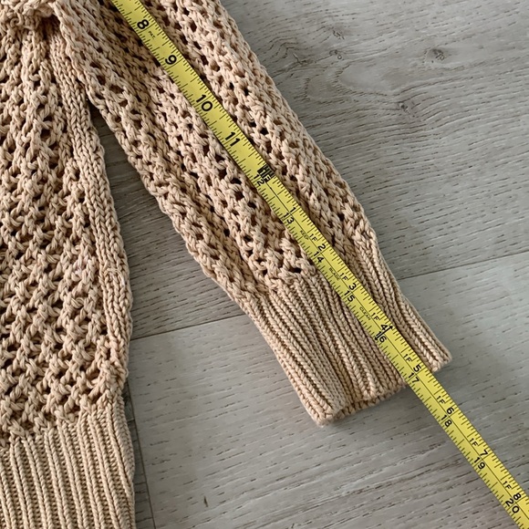 Banana Republic chunky knit‎ cardigan sweater crochet buttons up M y2k vintage - Picture 7 of 9